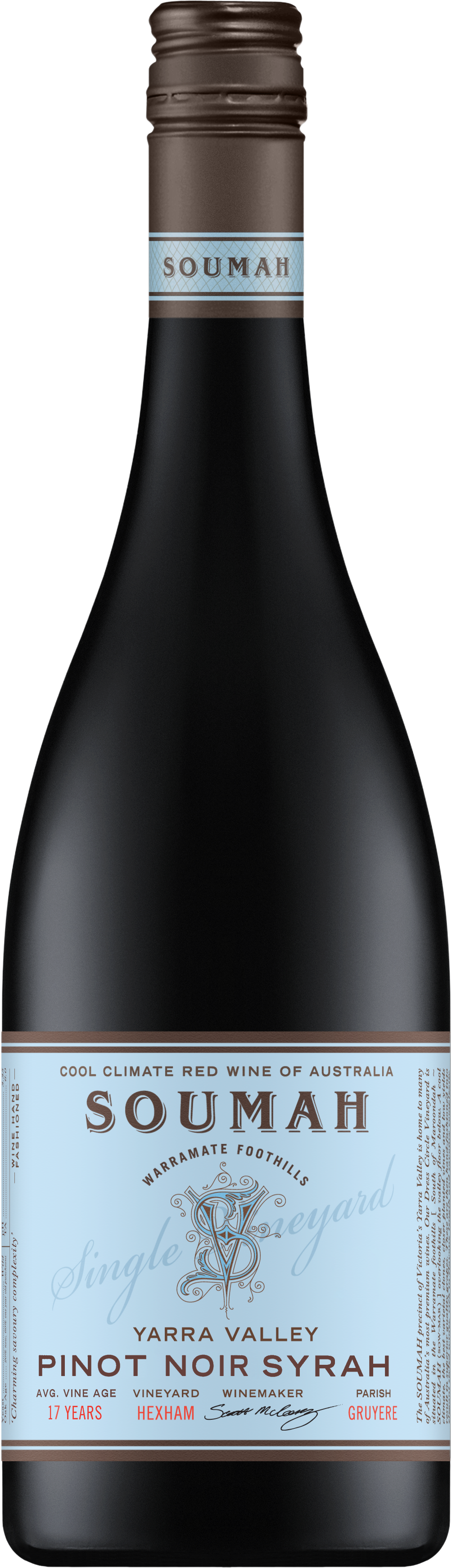 SOUMAH Hexham Single Vineyard Yarra Valley Pinot Noir Syrah Pinot Noir Syrah 2021 Yarra Valley